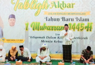 Bupati Bintan Roby Kurniawan saat sambutan
