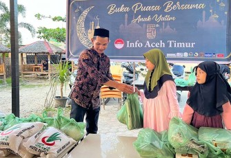 Info Aceh Timur Bukber dan Santuni Anak Yatim