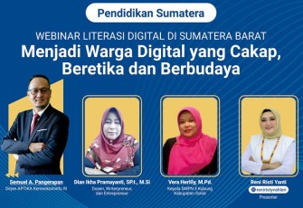 Webinar literasi digital Sektor Pendidikan.