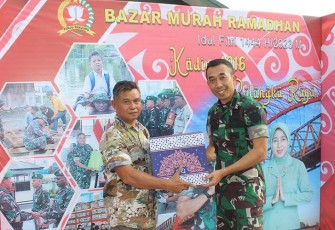 Kodim 1016 Palangka Raya saat Gelar Bazar Murah Ramadhan 