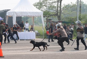 Polda Kalteng Gelar Simulasi Sispamkota