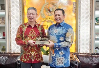 Bamsoet saat menerima jajaran FAW Group dan FAW Jiefang Automotive Co., Ltd, di Jakarta, Rabu (6/12/23).