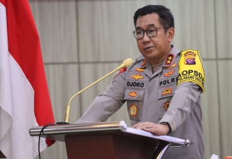 Kepala Kepolisian Daerah Kalimantan Tengah Irjen Pol Drs. Djoko Poerwanto, memimpin Rapat Koordinasi (Rakor) Satgas Penanganan Konflik Sosial di Provinsi Kalteng, yang bertempat di Aula Arya Dharma, Mapolda setempat, Kamis (14/12/2023)
