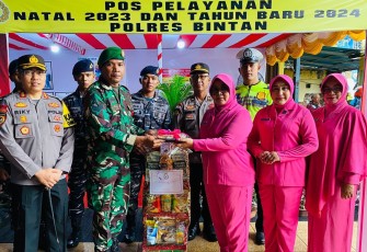 Bhayangkari Cabang Bintan Dukung Tugas Suami Dalam Pelaksanaan Operasi Lilin Seligi 2023