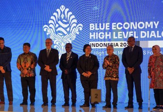 Archipelagic and Island States (AIS) Forum meluncurkan program AIS Blue Hub dan AIS Research and Development Center sebagai side events Konferensi Tingkat Tinggi AIS Forum yang pertama, di Hotel Mulia, Nusa Dua, Kabupaten Badung, Bali, Senin (9/10/2023).