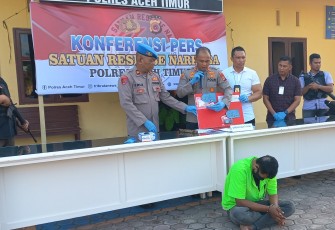 Pengedar Narkoba Ditangkap di Idi Cut