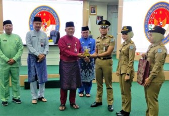 Wawako Endang saat Terima Kunjungan Silaturahim 19 Praja IPDN Kepri