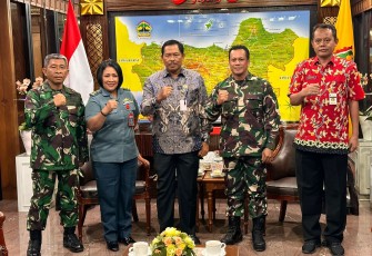 Danlanal Semarang Laksanakan Courtesy Call Ke PJ Gubernur Jawa Tengah