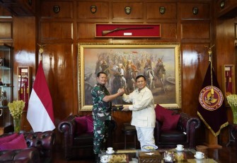 Panglima TNI saat Kunjungi Menteri Pertahanan RI