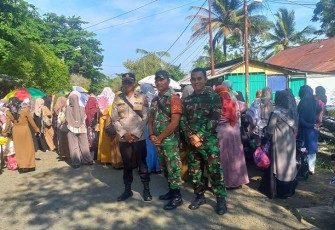 Sinergi Koramil dan Polsek Amuntai Tengah Kawal Karnaval