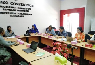 Bakamla RI saat kunjungan ke Fakultas Hukum Universitas Hasanuddin, Makassar, Jumat (10/03/2023).