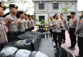Tim Supervisi Asistensi Korsabhara Baharkam Polri Tinjau Polres Aceh Timur