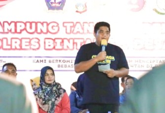Bupati BIntan Roby Kurniawan SPWK saat Buka Teksas CUP Ke VIII