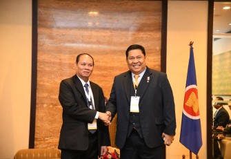 Pertemuan bilateral The 8TH Asean Ministerial Meeting On Drug Matters (AMMD) yang berlangsung di Viantiane, Jumat (11/8).