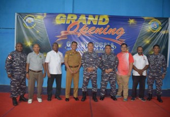 Pangkoarmada III Resmikan Sarana Olahraga di Jayapura Papua