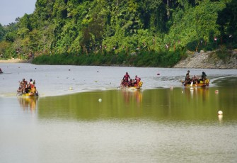 Korem 032/Wirabraja Gelar Festival Dragon Boat se-Sumatera Barat 