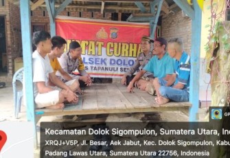 Jum'at Curhat di Desa Jabut, Bhabinkamtibmas Ingatkan Kejahatan Curanmor
