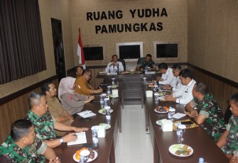 Dandim 1016 Palangka Raya Sambut Kedatangan Tim Kemenko Polhukam Republik Indonesia 