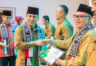 Wabup Bintan saat Hadiri Rakorda Baznas Kepri Tahun 2023