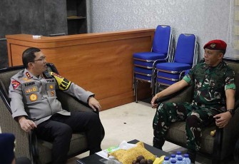 Kapolda Banten saat Terima Kunjungan Grup 1 Kopassus