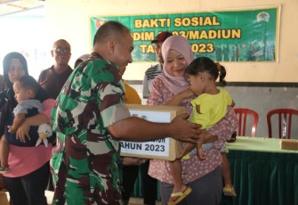 Kodim 0803/Madiun Gelar Bakti Sosial Bagi Masyarakat Lereng Wilis