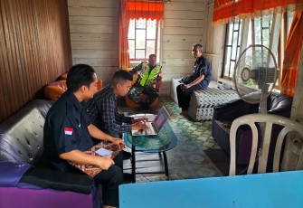 Babinsa Koramil 1016-05 Rungan saat Monitoring Test Calon Anggota PKD 
