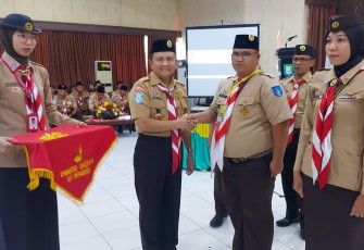 Ketua Kwarda 07 Bengkulu Kakak Hamka Sabri membuka Rapat Kerja Daerah Kwarda 07 Bengkulu