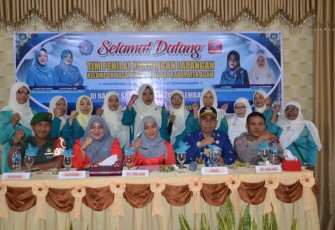  TP.PKK Agam menilai dua Nagari dari enam nominasi lomba Ketua Kelompok Dasawisma tahun 2023.