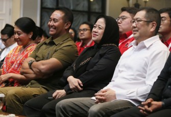 Puan Maharani saat Hadiri Pelatihan Jurkam Pemenangan Ganjar
