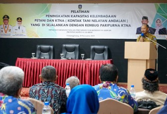 Sekdaprov Kepri Buka Pelatihan Peningkatan Kapasitas Kelembagaan Petani dan KTNA 