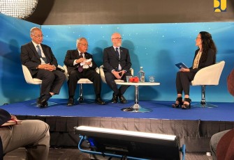Menteri Basuki dalam Talk Show Stockholm World Water Week di Stockholm, Swedia, Rabu (23/8/2023).