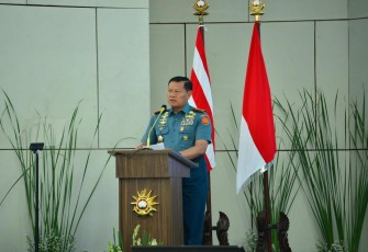 Panglima TNI Laksamana TNI Yudo Margono saat hadiri seminar