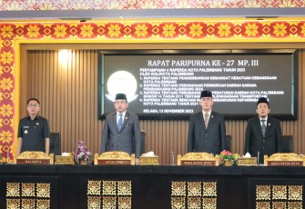 Dandim Kolonel Czi Arief Hidayat Hadiri Rapat Paripurna Penyampaian 4 Perda Kota Palembang