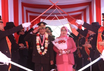 Polda Bengkulu Gelar Upacara Purna Bhakti Personel yang Pensiun