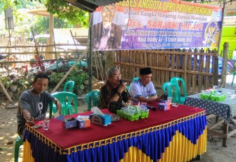 Reses Anggota DPRD Provinsi Bengkulu Drs Sarjoni Hanapi 