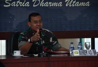 Danrem 143/HO saat Terima Kunjungan Deputi IV Menko Polhukam RI beserta Tim 