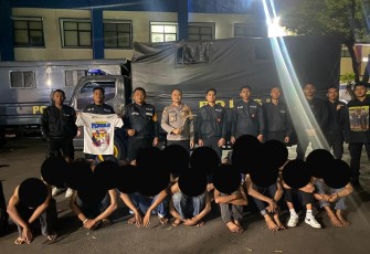 17 Remaja yang Hendak Gelar Aksi Tawuran saat diamankan