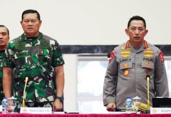 Panglima TNI dan Kapolri saat Pimpin TFG Pengamanan KTT ke-43 ASEAN SUMMIT Tahun 2023