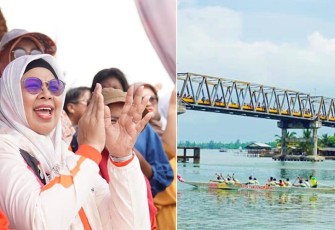 Ketua TP PKK Kepri Apresiasi Kemeriahan Lomba Dragon Boat Kuala Sempang