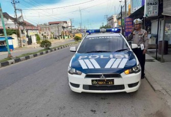 KBO Satlantas Polres Aceh Timur Sosialisai di Jalur KTL
