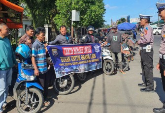 Polres Kepahiang saat Dialog bersama para pengendara
