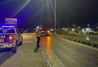 Patroli Blue Light Satlantas Polres Bengkulu Tengah