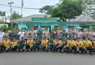 Kapolres Pagar Alam saat Silaturahmi ke Koramil 405-10 Pagar Alam