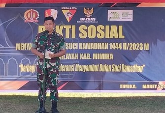 Dandim 1710/Mimika, Letkol Inf Dedy Dwi Cahyadi 