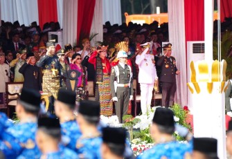 Panglima TNI saat Ikuti Peringatan Hari Lahir Pancasila di Monas
