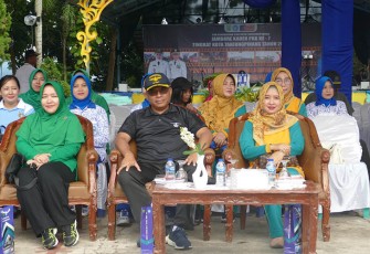 Danlanudal Tanjungpinang saat Ikuti Pembukaan Jambore Kader PKK Kota Tanjungpinang Ke-7