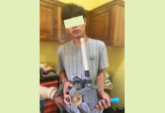 Tersangka dan barang bukti saat diamankan