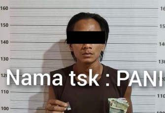 Tersangka dan barang bukti saat diamankan