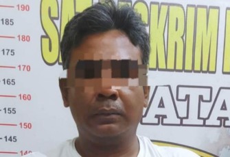 Tersangka saat diamankan