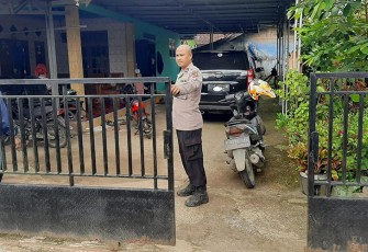 Polisi saat Olah TKP 